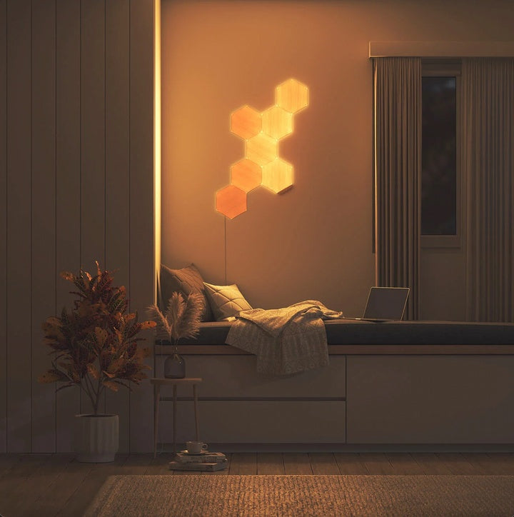 Haven And Hue | Hexagon Wood Grain Wall Panel