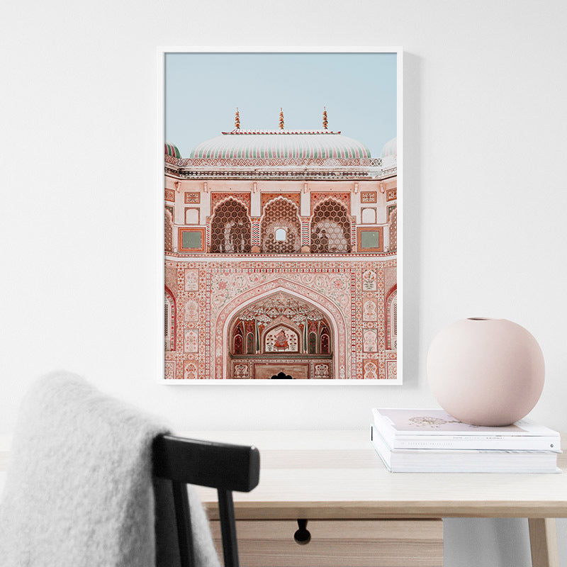 Islamic Small Fresh Living Room Bedroom Background Wall Art Poster Sea View Desert Picture