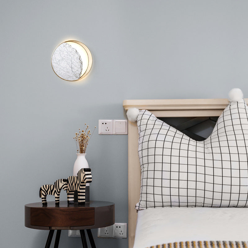 Haven And Hue | Marble Bedside LED Wall Lamp