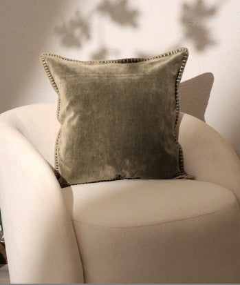 Haven And Hue | Velvet Handstitched Throw Pillow