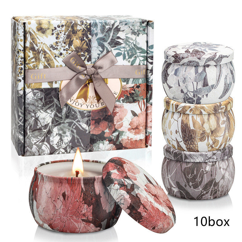 Haven And Hue | Floral Tin Aromatherapy Candle Set
