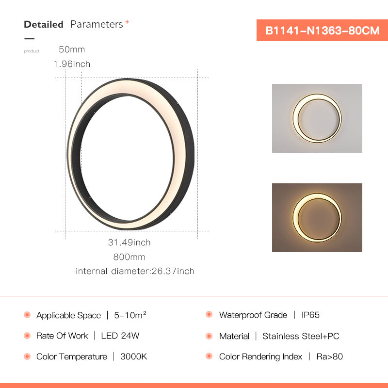 Haven And Hue | Waterproof Moon Shaped Wall Lamp