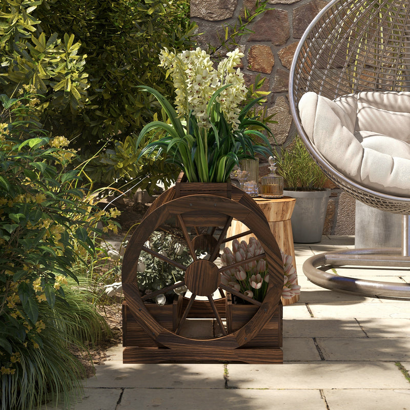 Haven And Hue | Wooden Wagon Garden Planter Box