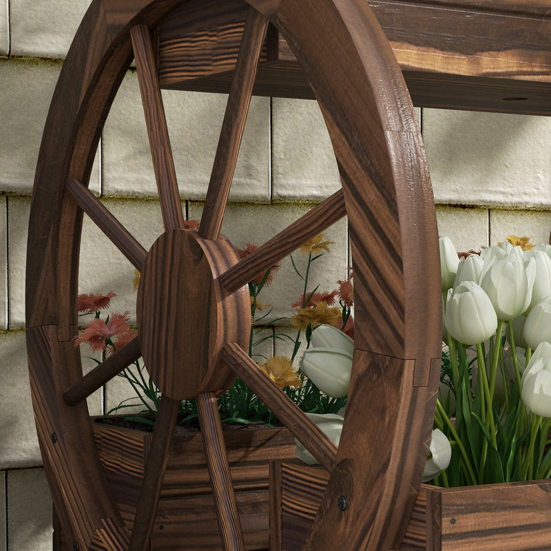 Haven And Hue | Wooden Wagon Garden Planter Box