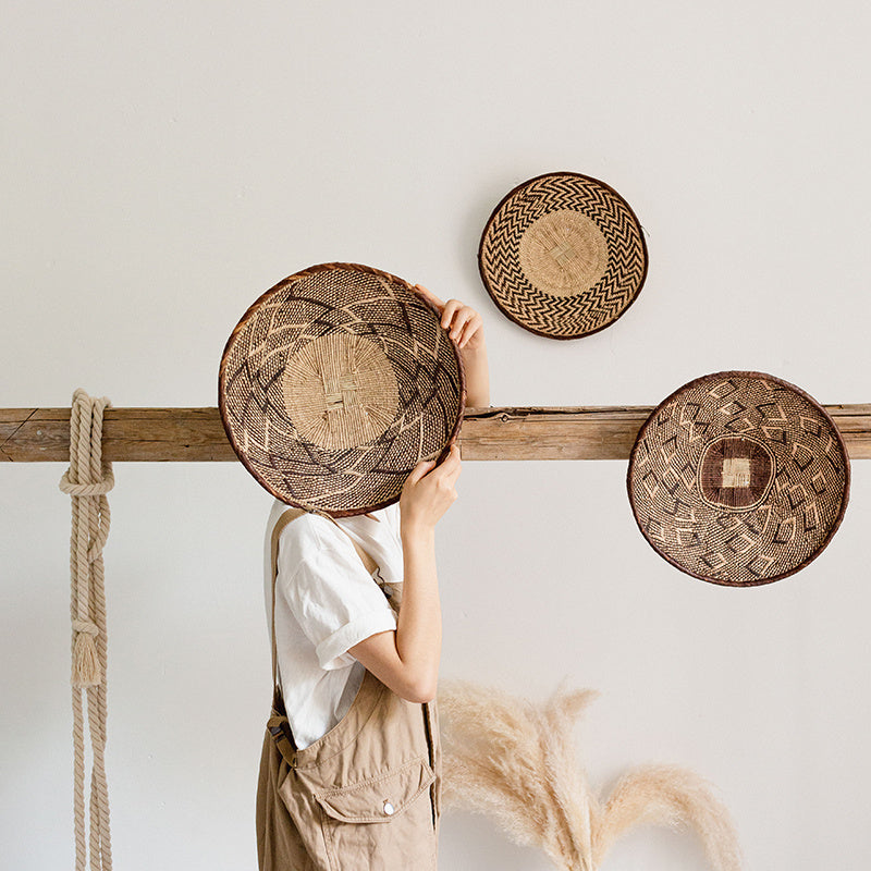 Haven And Hue | Handmade Straw Woven Wall Art