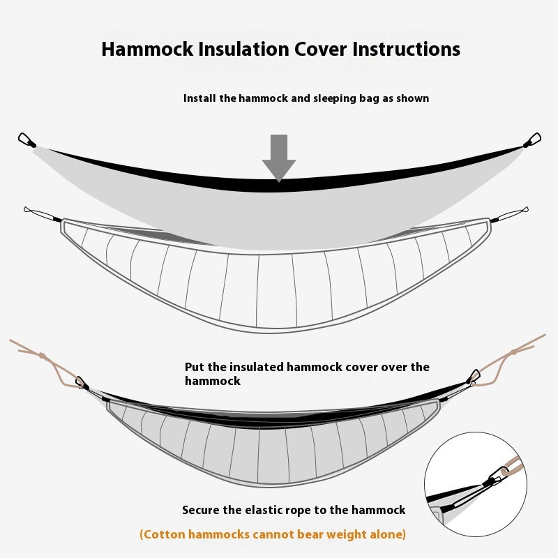 Outdoor Camping Thickened Hammock Cozy Autumn And Winter Windproof And Cold Protection