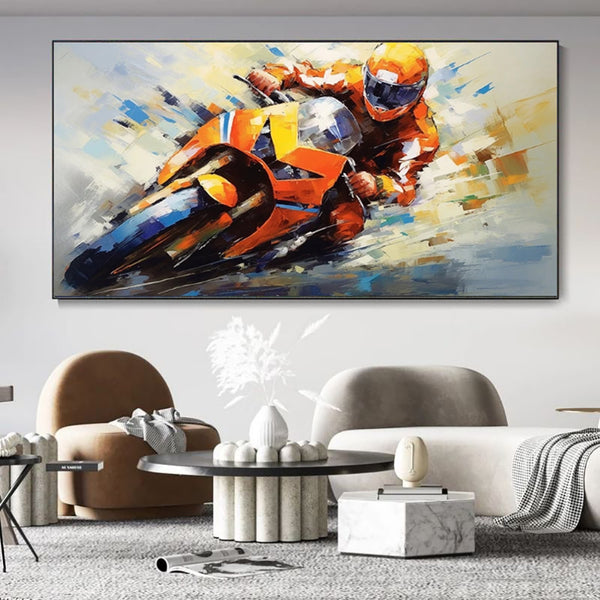 Haven And Hue | Motorcycle Canvas Wall Art Print