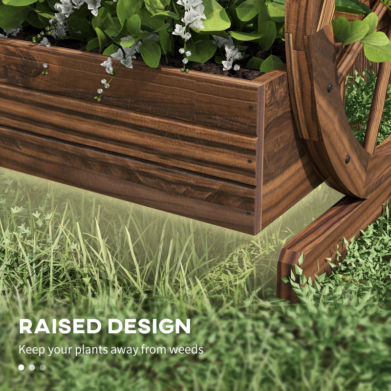 Haven And Hue | Wooden Wagon Garden Planter Box