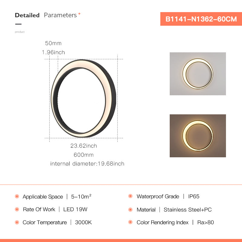 Haven And Hue | Waterproof Moon Shaped Wall Lamp