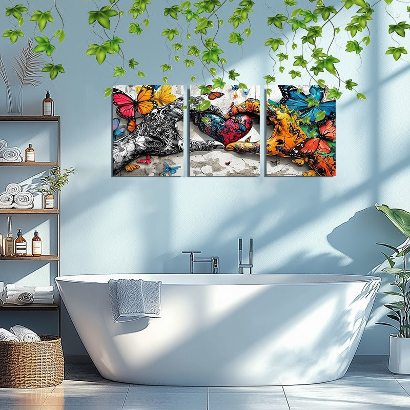 Haven And Hue | Love Heart Framed Canvas Prints