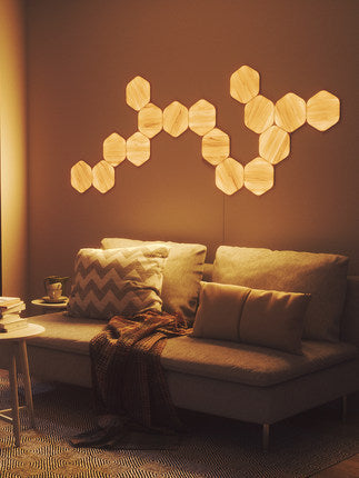 Haven And Hue | Hexagon Wood Grain Wall Panel
