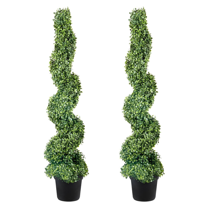 Haven And Hue | Spiral Boxwood Artificial Topiary Set