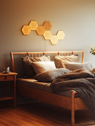 Haven And Hue | Hexagon Wood Grain Wall Panel