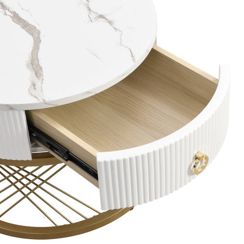 Haven And Hue | Marble Gold Nesting Coffee Table