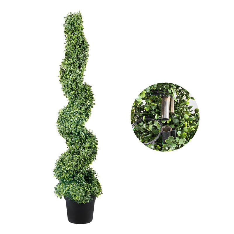 Haven And Hue | Spiral Boxwood Artificial Topiary Set