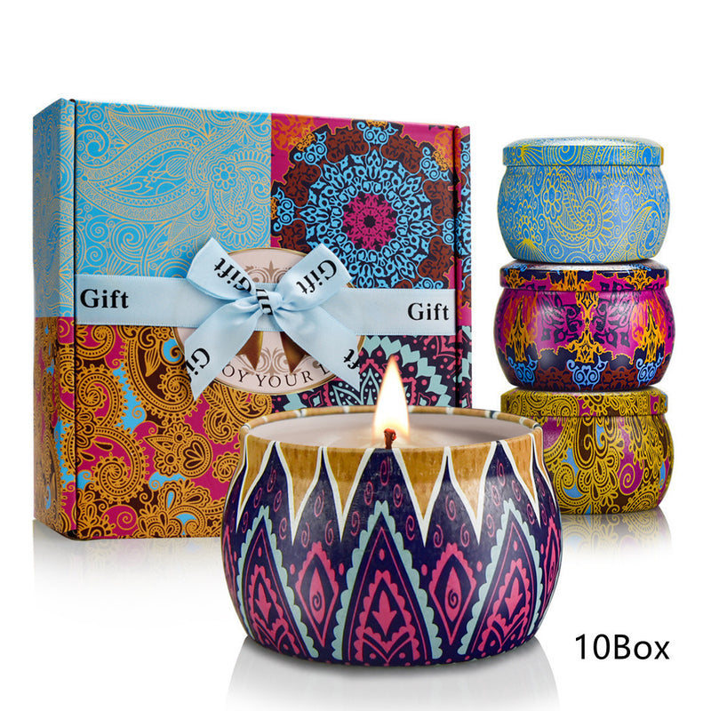Haven And Hue | Floral Tin Aromatherapy Candle Set