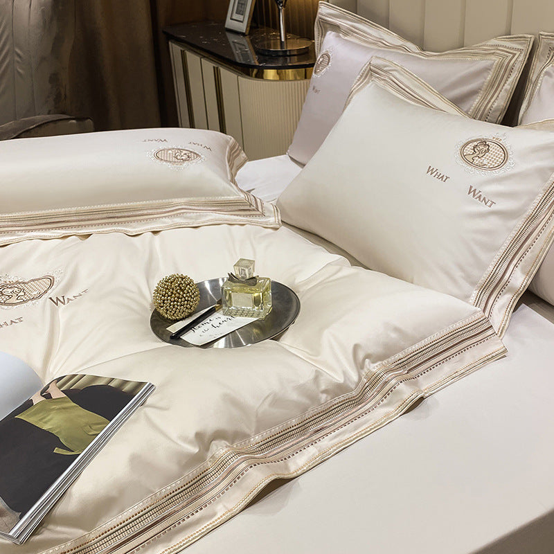 Haven And Hue | Plain Cotton Satin Quilt Cover